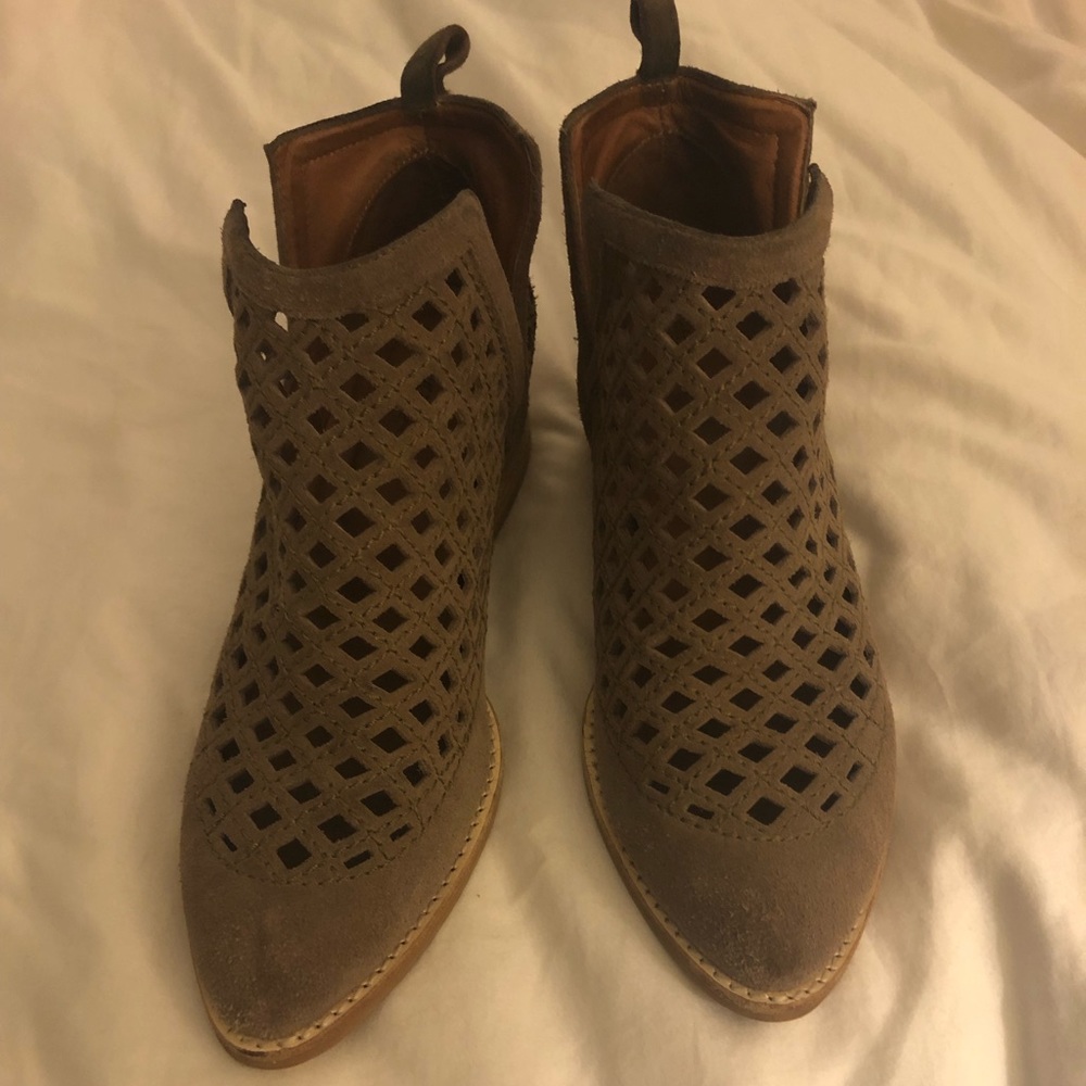 Jeffrey Campbell Taggart Booties (taupe suede)